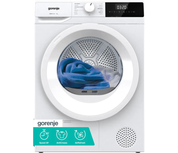 ZESTAW Gorenje Suszarka D2HNE7E+Pralka WNHEI72SAS+Łącznik SKHNE70W - 1551485 - zdjęcie 7